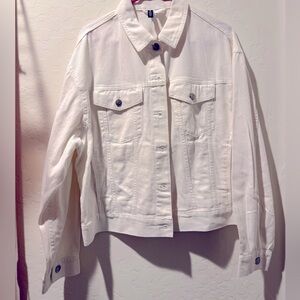 New! White Jean jacket